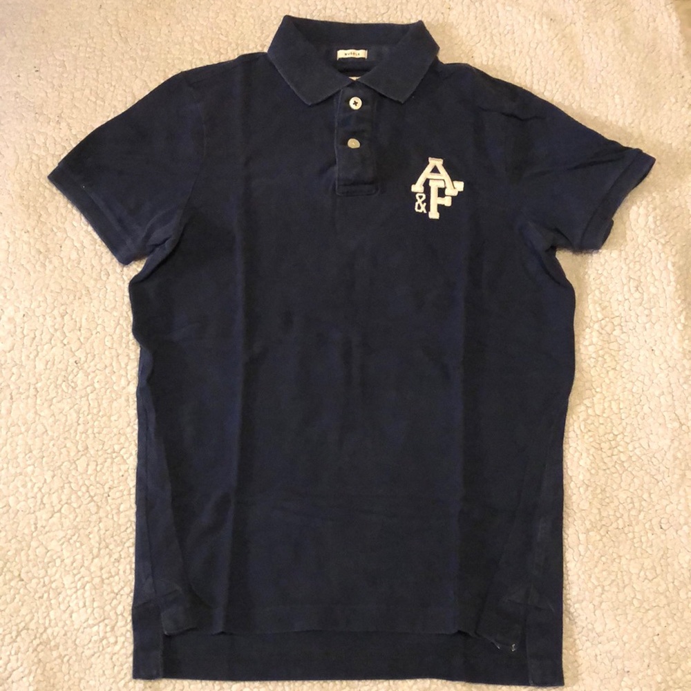 Abercrombie and Fitch polo. Size Medium. Navy blue